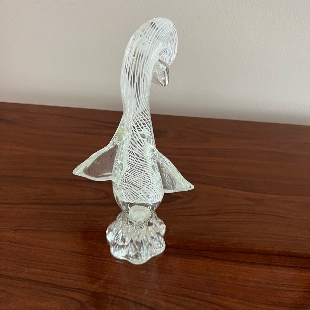 Vintage Murano Glass Hand Blown Glass Swan 11 Inches stunning!! - Picture 3 of 16